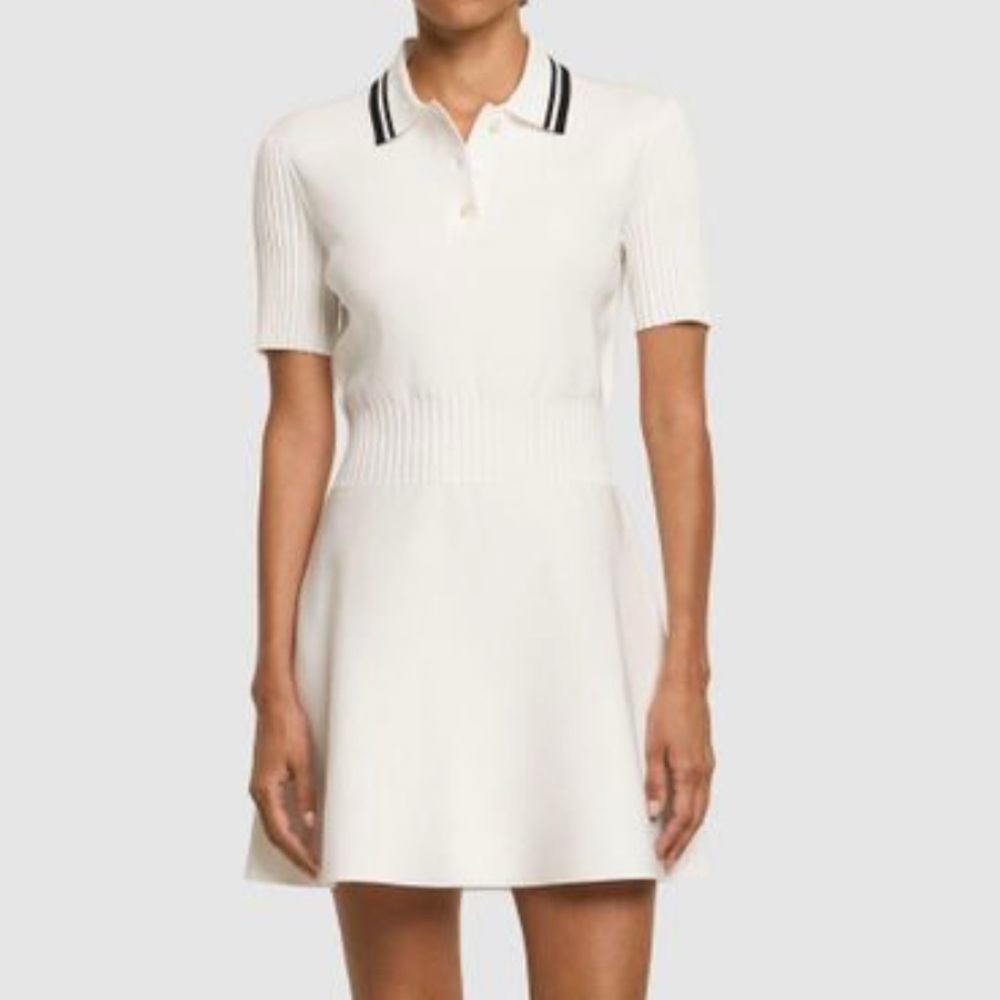 Tory Burch Sport Techno Knit Mini Polo Dress
